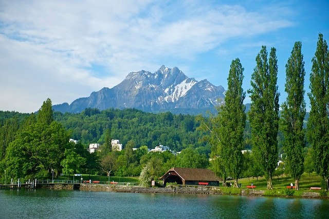 بحيرة لوزيرن سويسرا